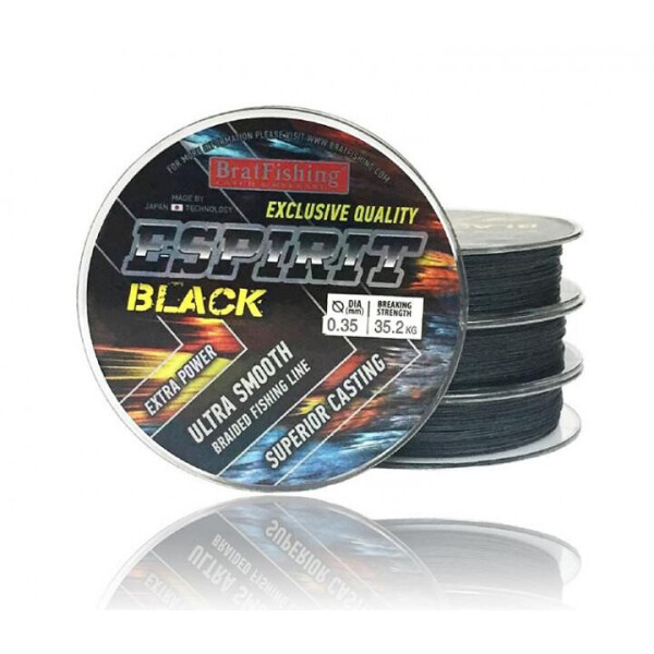 

Шнур BratFishing Espirit Black 100м 0.40мм чёрный (30/02-017-040)