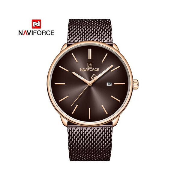 

Мужские наручные часы (NF3012G Brown-Cuprum) Naviforce 42 мм Коричневый