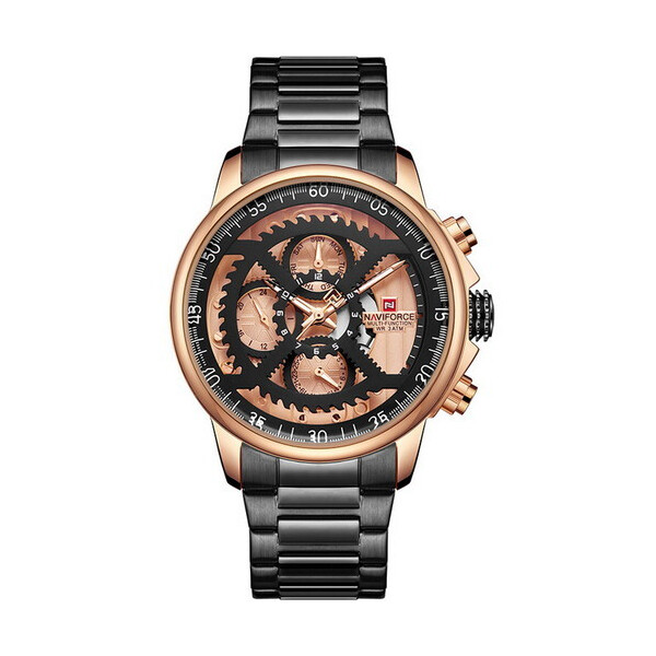 

Мужские наручные часы (NF9150 Black-Cuprum) Naviforce 45 мм Черный