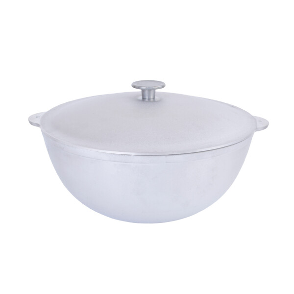 

Туристическая посуда Котел татарский литой с крышкой Биол 4 л Светло-серый