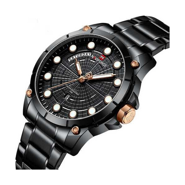 

Мужские наручные часы (NF9152 All Black) Naviforce 45 мм Черный