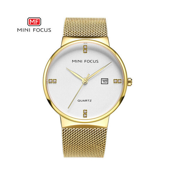 

Женские наручные часы (MF0181G.03 Gold-White) Mini Focus 40 мм Золотой