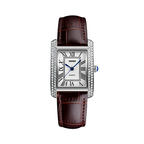 

Женские наручные часы (1281 Brown-Silver) Skmei 29x29 мм Серебряный