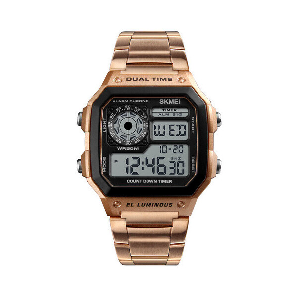 

Мужские наручные часы (1335 Cuprum-Black) Skmei 43 мм Бронзовый