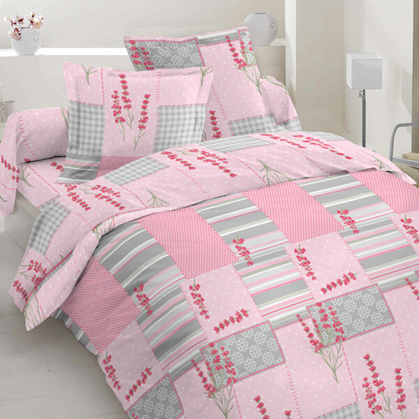 

Комплект постельного белья (10145) Time Textile 150х220 см (2шт) Розовый
