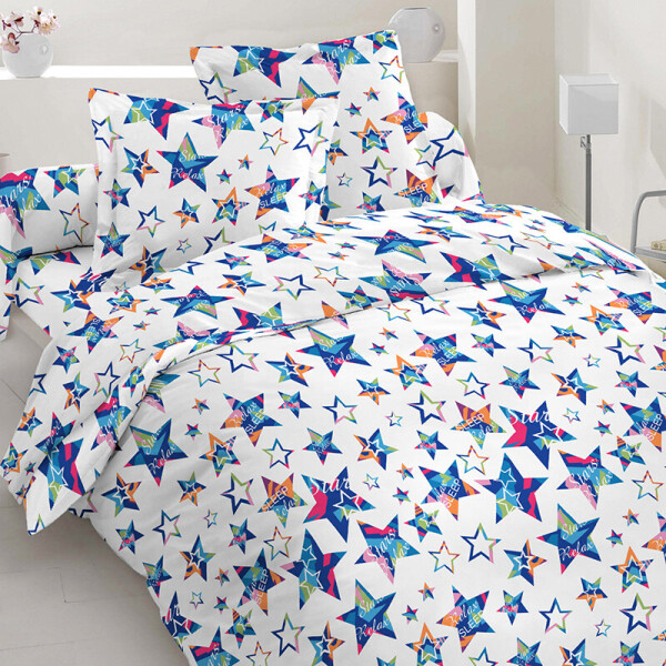 

Комплект постельного белья (10105) Time Textile 150х220 см (2шт) Разноцветный