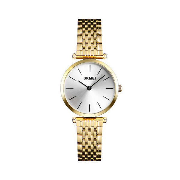 

Женские наручные часы (1458 Gold-White) Skmei 30 мм Золотой