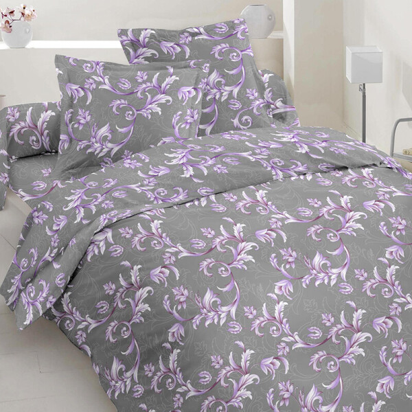 

Комплект постельного белья (TT165744) Time Textile 2 х 150х220 см Серо-фиолетовый