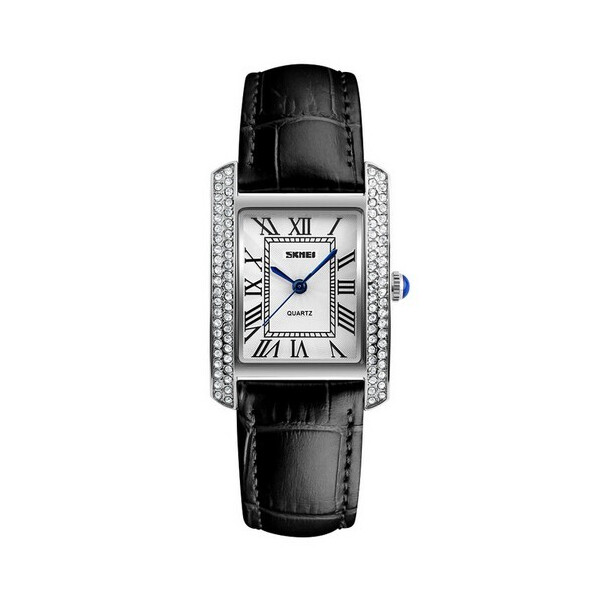 

Женские наручные часы (1281 Black-Silver) Skmei 29x29 мм Серебряный