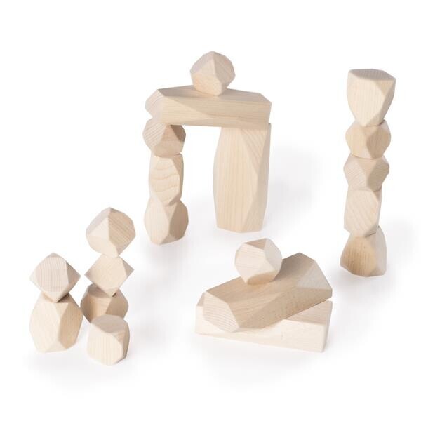 

Набор деревянных блоков Natural Play Стоунхендж Guidecraft 28х28х9 см Бежевый