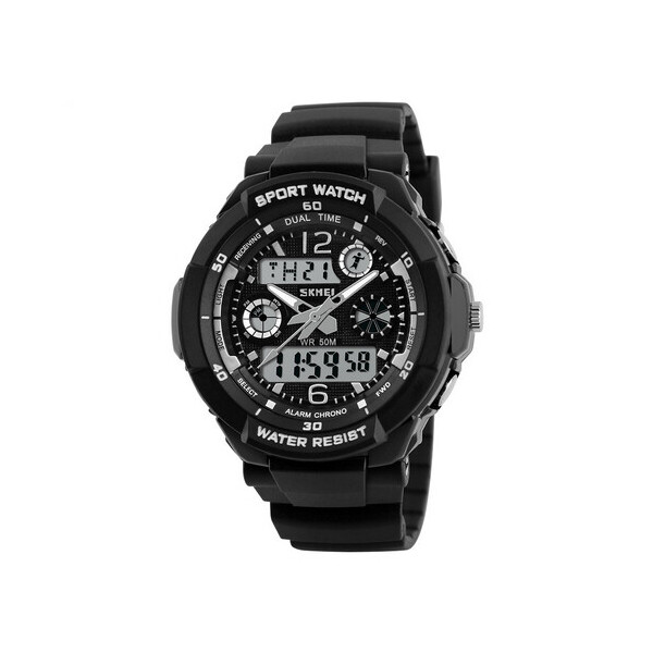 

Мужские наручные часы (1060 All Black) Skmei 46 мм Черный