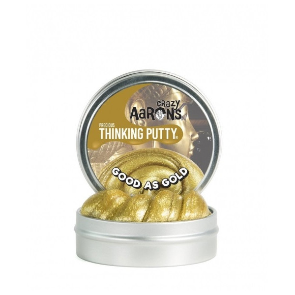 

Жвачка для рук Crazy Aarons Thinking Putty Чистое золото, 45 г (GD011)