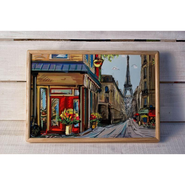 

Поднос на подушке Boomerang 46х32х8 см Бежевый