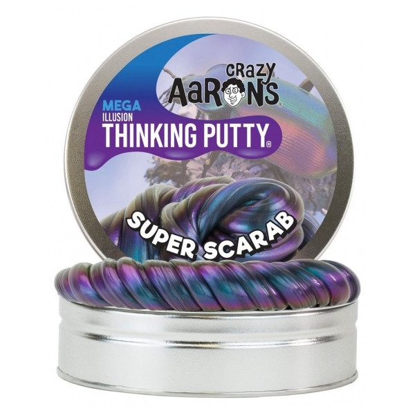 

Жвачка для рук Crazy Aarons Thinking Putty Скарабей, мега, 450 г (SC101)