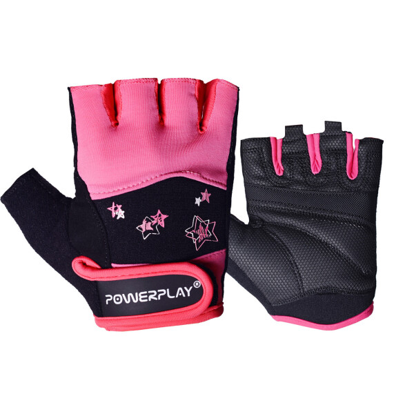 

Перчатки для фитнеса (PP-3492) PowerPlay S Черно-Розовый