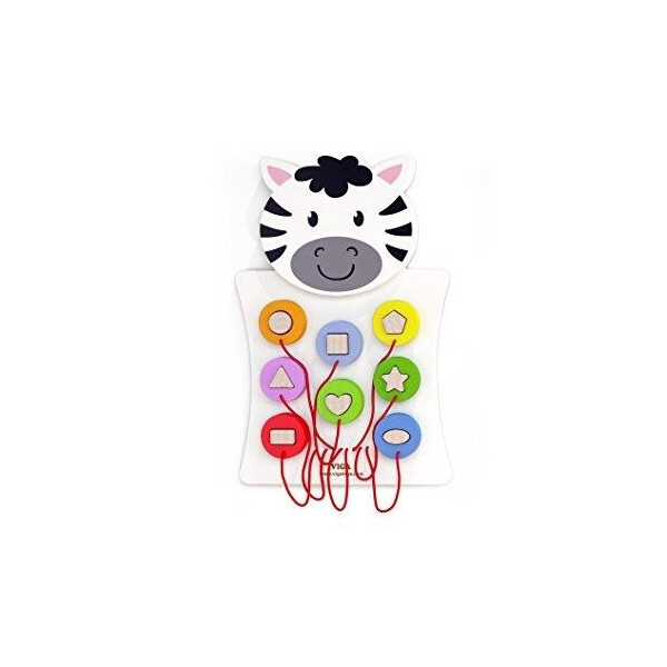 

Игрушка настенная Зебра с фигурками Viga Toys 55х36х3,5 см Разноцветный