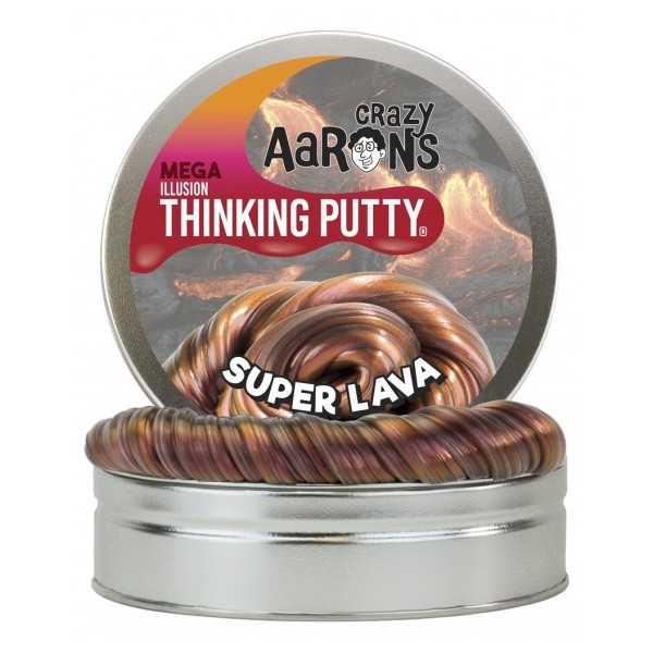 

Жвачка для рук Crazy Aarons Thinking Putty Лава, мега, 450 г (SL101)