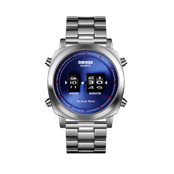 

Мужские наручные часы (1531 Silver-Blue) Skmei 44 мм Серебряный