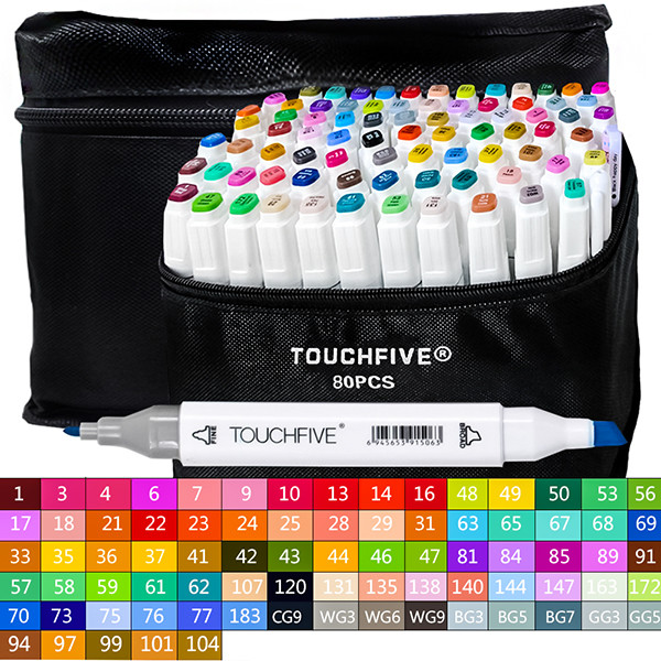 

Маркеры TOUCH FIVE набор 80 шт (TOUCH80-CH)