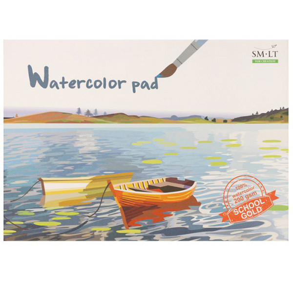 

Альбом-склейка для акварели Smiltainis Gold А4 200 г/м2 20 листов (4770644482291)