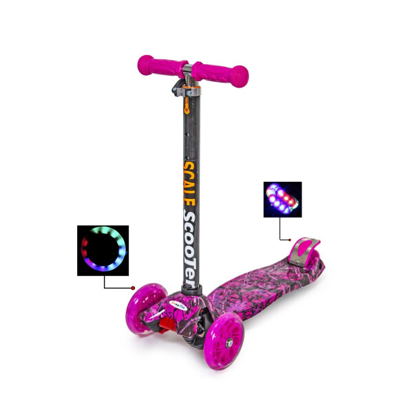 

Детский самокат MAXI. Pink Forest Scale Sports Розовый