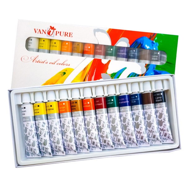 

Набор масляных красок 12 цветов 12 мл Van Pure (O 12 12)