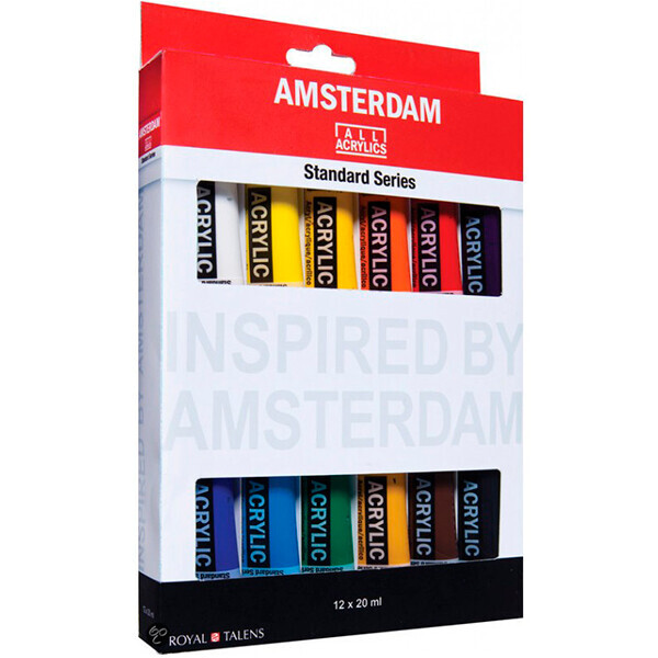 

Набор акриловых красок Royal Talens Amsterdam Standard 12 цветов 20 мл (8712079329327)