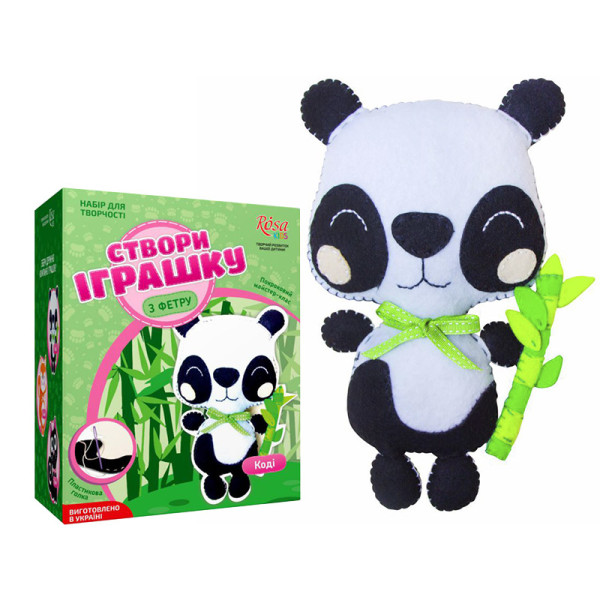 

Набор для творчества Rosa Kids Создай игрушку из фетра панда Кодди (4823098501039)