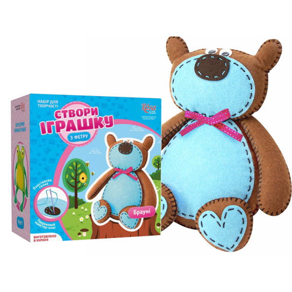 

Набор для творчества Rosa Kids Создай игрушку из фетра медвежонок Брауни (4823086704220)