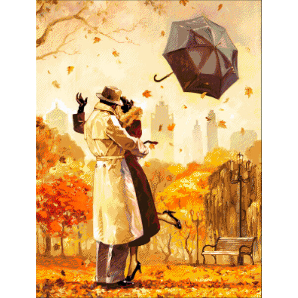 

Набор для вышивания бисером Осенний поцелуй Александра Токарева 55х72 см