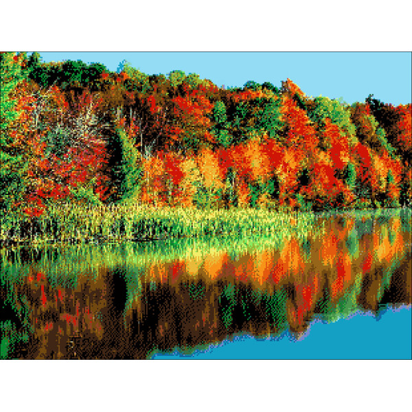 

Набор для вышивания бисером Цвета осени Александра Токарева 57х43 см