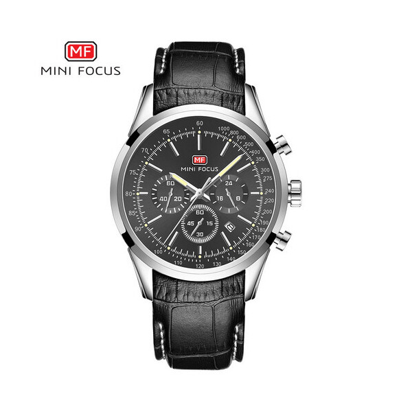 

Мужские наручные часы (MF0116G.03 Black-Silver-Black) Mini Focus 47 мм Черный
