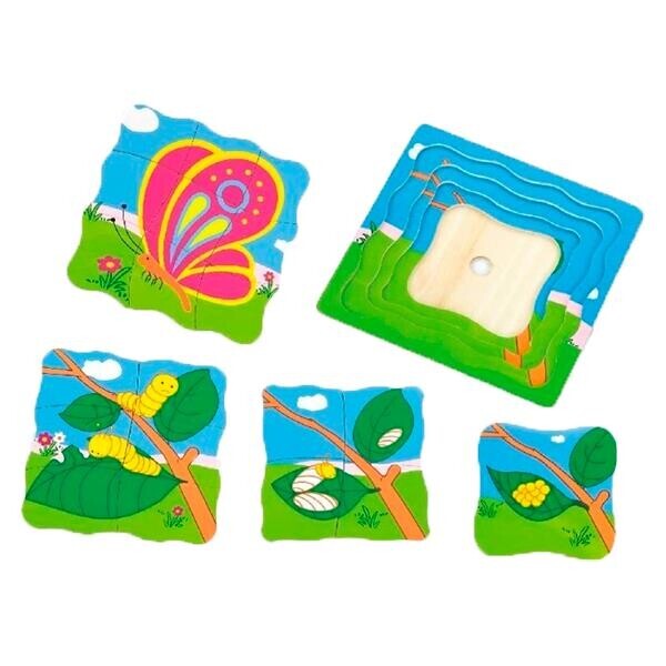 

Пазл Бабочка Viga Toys 25х24х3 Разноцветный