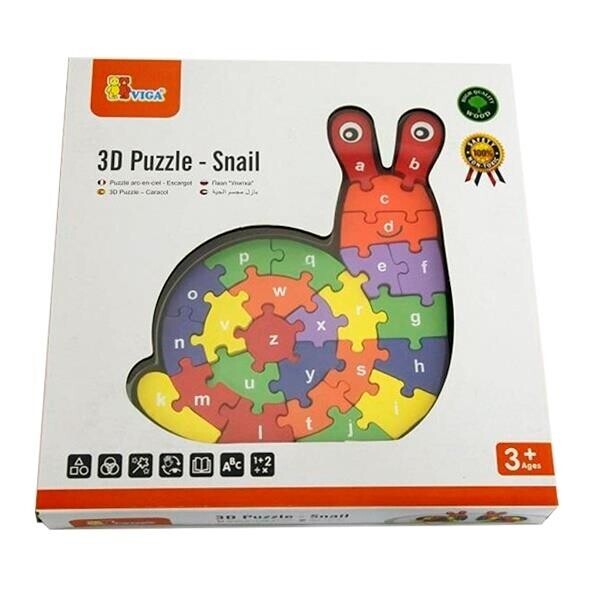 

Пазл Улитка Viga Toys 21х18х1,8 см Разноцветный