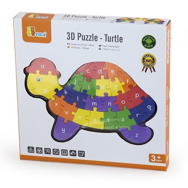 

Пазл Черепаха Viga Toys 24х16х1,8 см Разноцветный