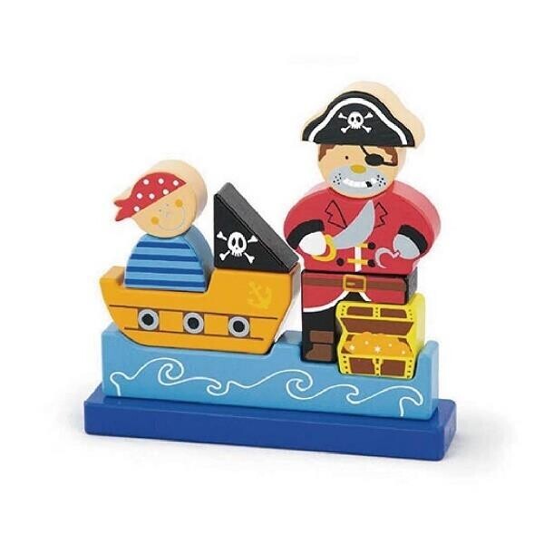 

Пазл Пират Viga Toys 20х20х4,5 см Разноцветный