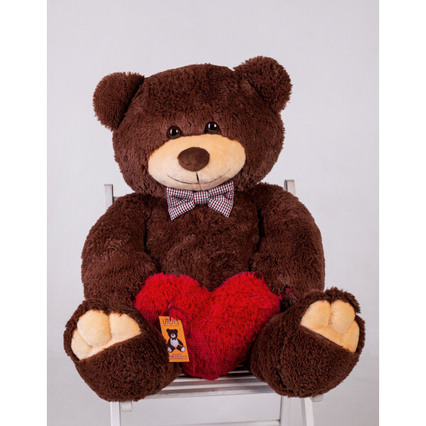 

Мишка с сердечком Джон Yarokuz 110 см Шоколадный