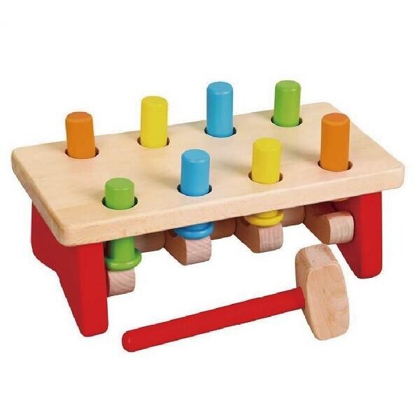 

Игрушка Забей гвоздик Viga Toys 13х26х12 см Разноцветный