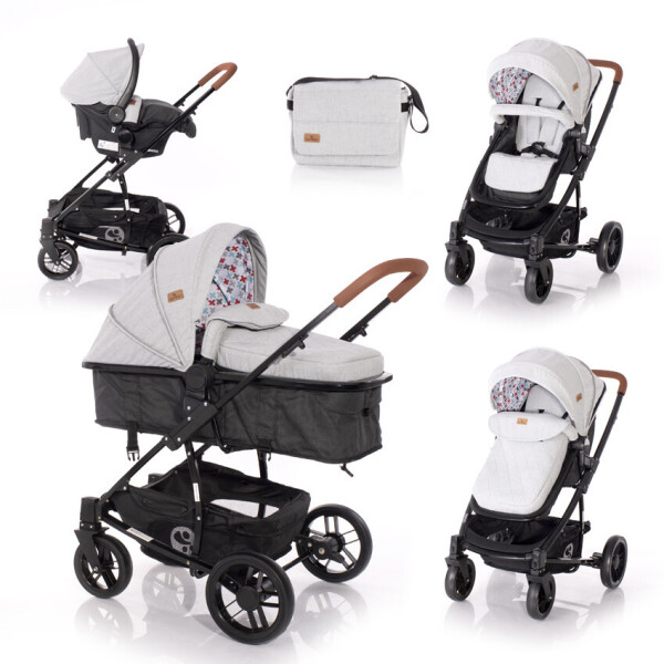 

Детская коляска S-500 set Lorelli 109х97х63 см Светло-серый