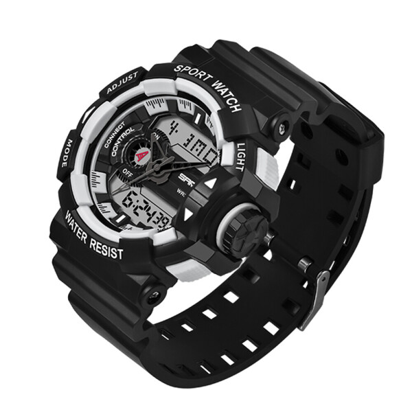 

Мужские наручные часы (599 Black-White) Sanda 51 мм Черный