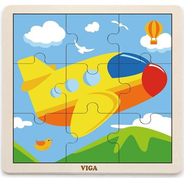 

Пазл Самолет Viga Toys 22,5х22,5х1 см Разноцветный