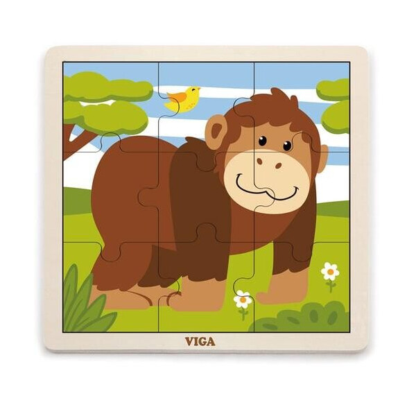 

Пазл Обезьяна Viga Toys 22,5х22,5х1 см Зеленый