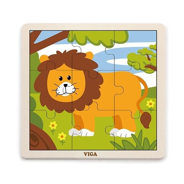 

Пазл Лев Viga Toys 22,5х22,5х1 см Разноцветный