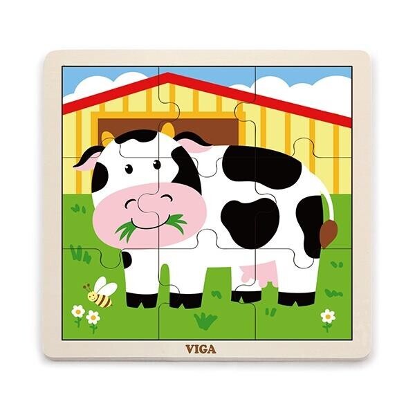 

Пазл Корова Viga Toys 22,5х22,5х1 см Разноцветный