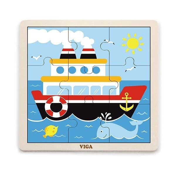 

Пазл Корабль Viga Toys 22,5х22,5х1 см Разноцветный