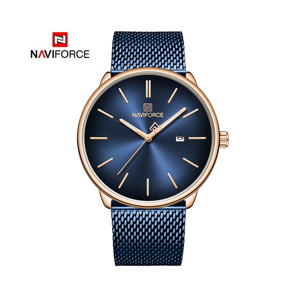 

Мужские наручные часы (NF3012G Blue-Cuprum) Naviforce 42 мм Синий