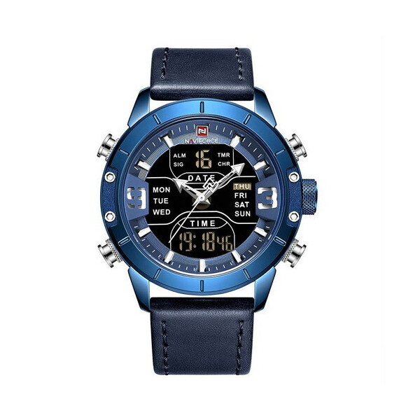 

Мужские наручные часы (NF9153L Blue-Black) Naviforce 45 мм Синий