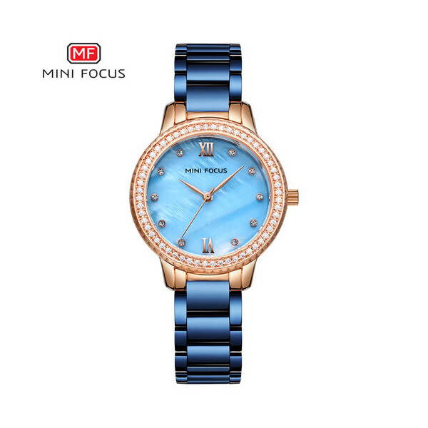 

Женские наручные часы (MF0226L.04 Blue-Gold Diamonds) Mini Focus 32 мм Синий