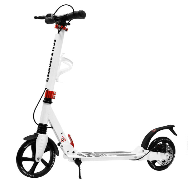 

Двухколесный самокат Scale Sports 93х38х91-105 см Белый
