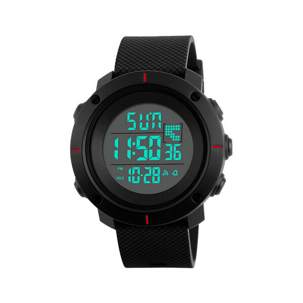 

Мужские наручные часы (1213 Black-Red) Skmei 45 мм Черный